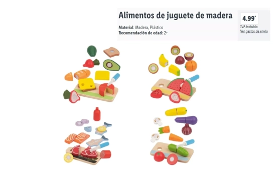 Alimentos de juguete de madera/ LIDL Alimentos de juguete de madera/ LIDL