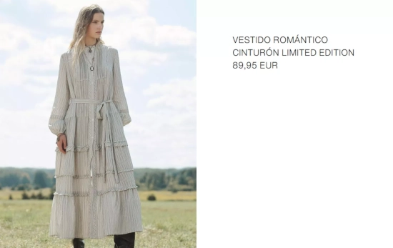 VESTIDO ROMÁNTICO CINTURÓN LIMITED EDITION/ ZARA VESTIDO ROMÁNTICO CINTURÓN LIMITED EDITION/ ZARA