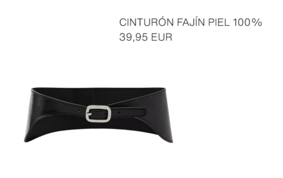 Cinturón tipo fajín/ ZARA Cinturón tipo fajín/ ZARA