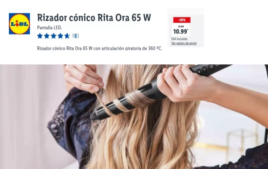 Rizador de pelo de Lidl/ LIDL Rizador de pelo de Lidl/ LIDL