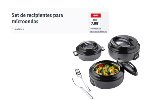 Set de recipientes para microondas/LIDL Set de recipientes para microondas/LIDL