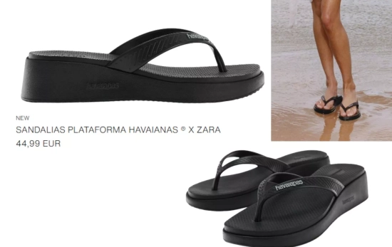 SANDALIAS PLATAFORMA HAVAIANAS ® x ZARA/ ZARA SANDALIAS PLATAFORMA HAVAIANAS ® x ZARA/ ZARA