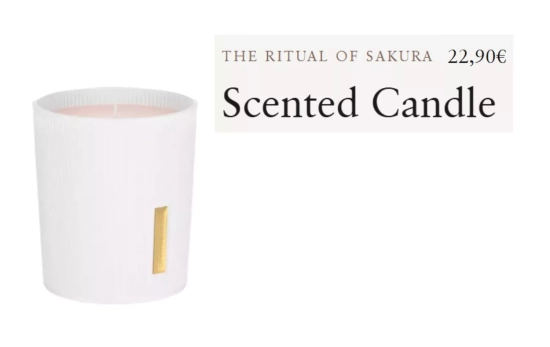Vela 'The ritual os Sakura' / RITUALS Vela 'The ritual os Sakura' / RITUALS