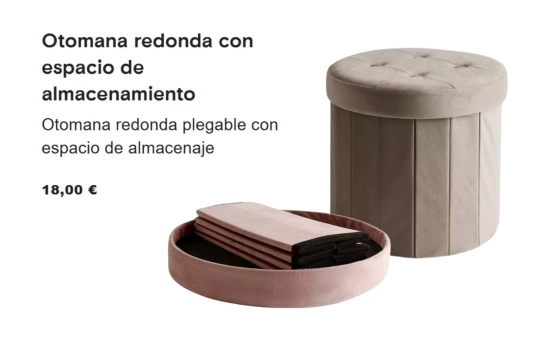 Otomanas organizadora/ PRIMARK Otomanas organizadora/ PRIMARK