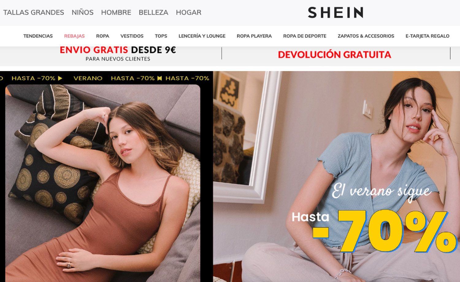 Shein põe-lho muito difícil a Zara com mais de 3 milhões de visitantes  únicos ao mês em Espanha