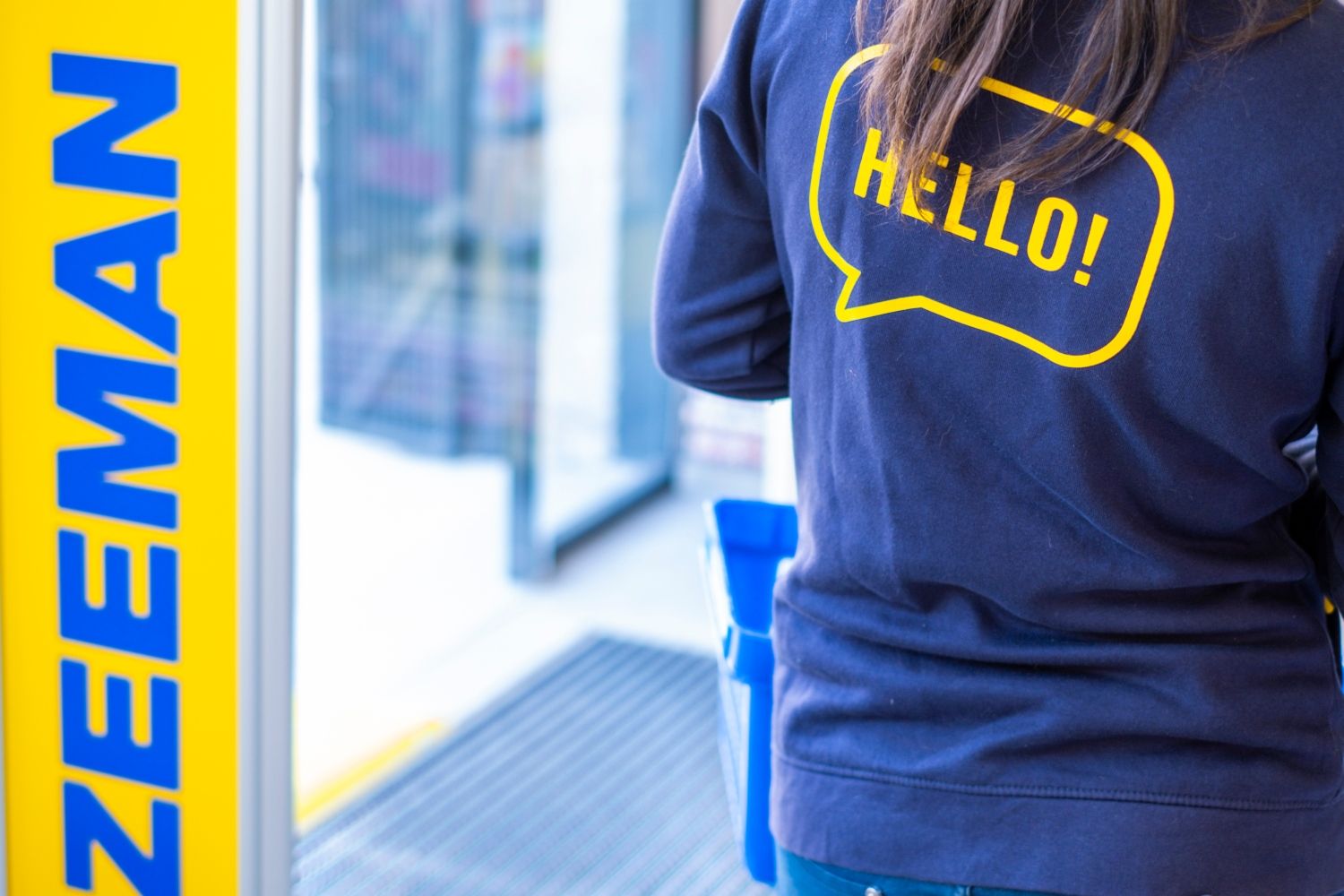 Un trabajador de la tienda Zeeman