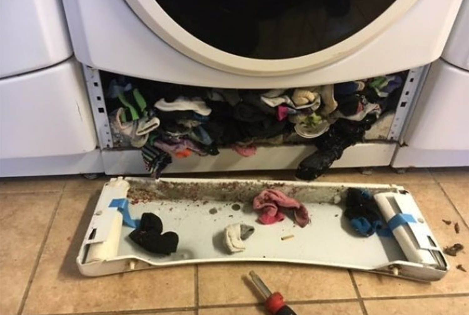 La lavadora se traga calcetines (y así puedes