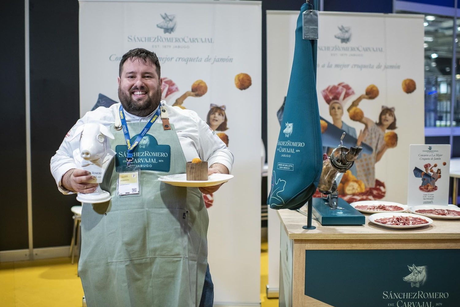 El chef de Abadol, Juan Monteagudo, ganador de la mejor croqueta de jamón ibérico de España / EP