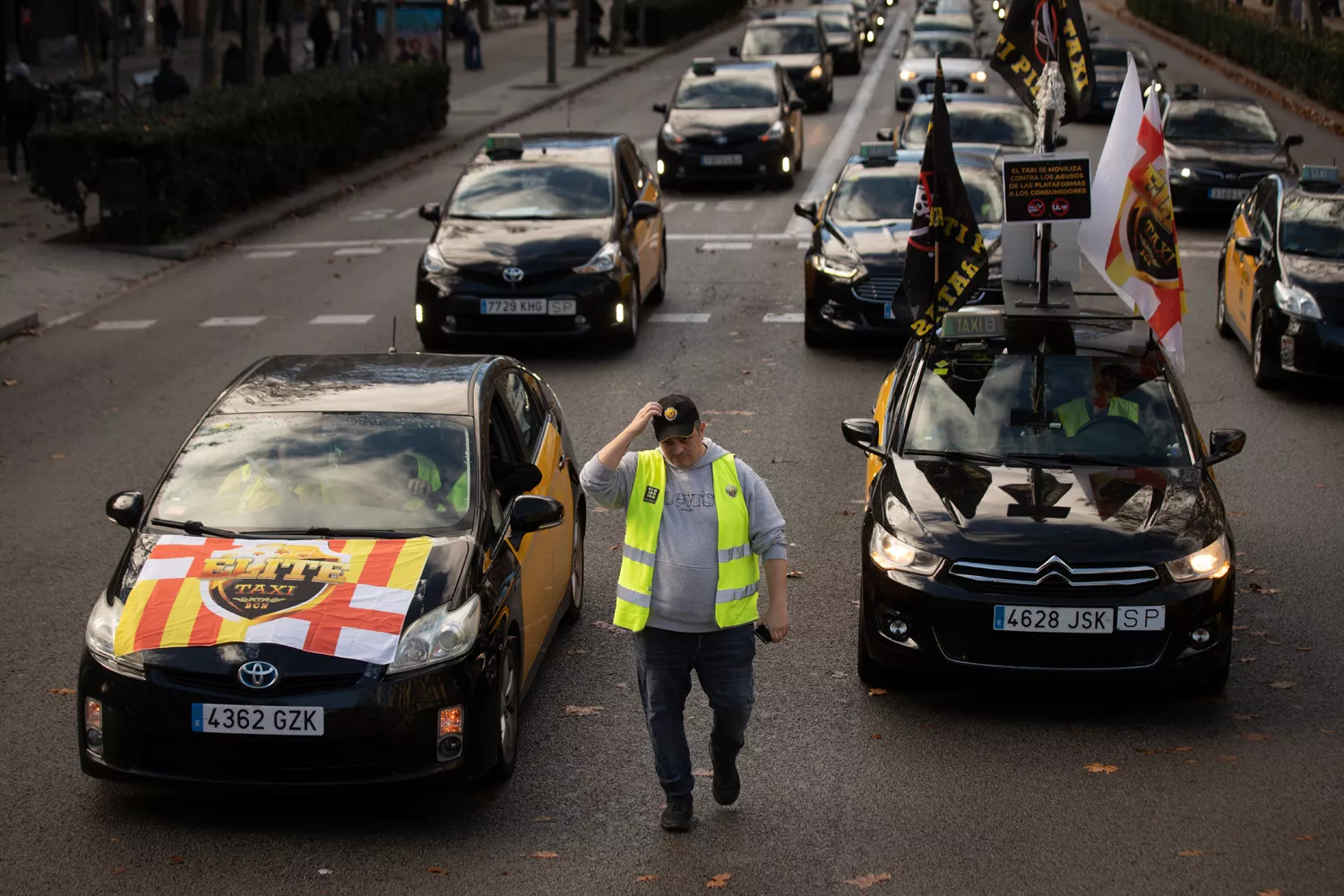 El portavoz de Élite Taxi, Tito Álvarez, la asociación multada por boicotear a Uber / DAVID ZORRAKINO - EP