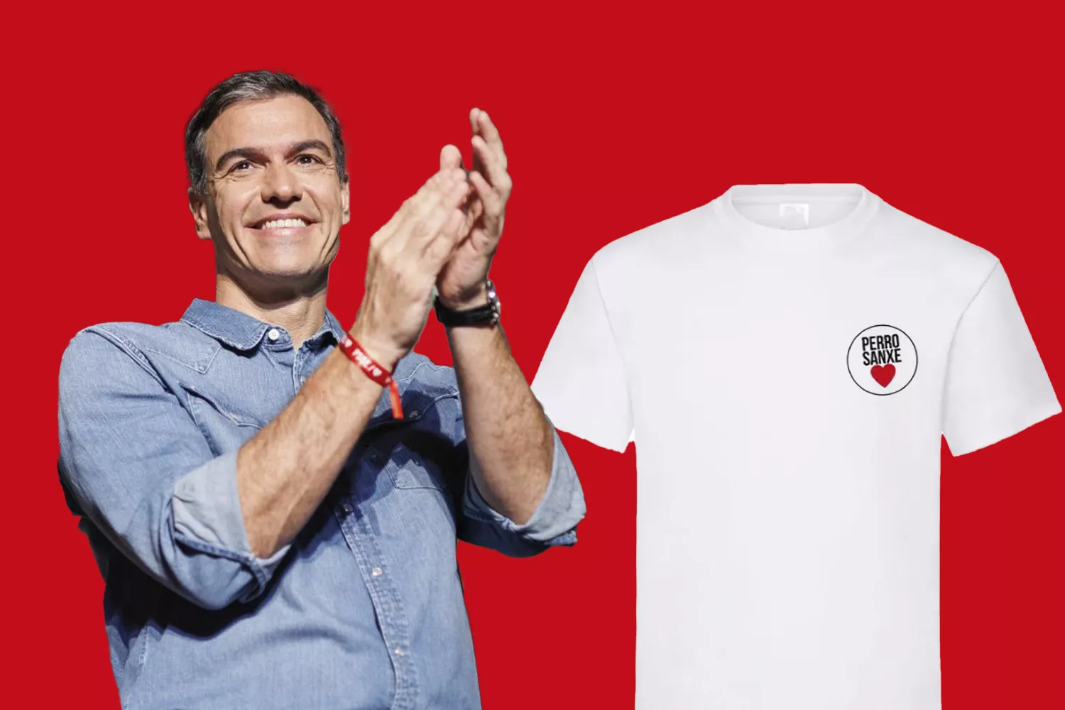 Las camisetas de "Perro Sanxe" a 4,99 euros la unidad / CG