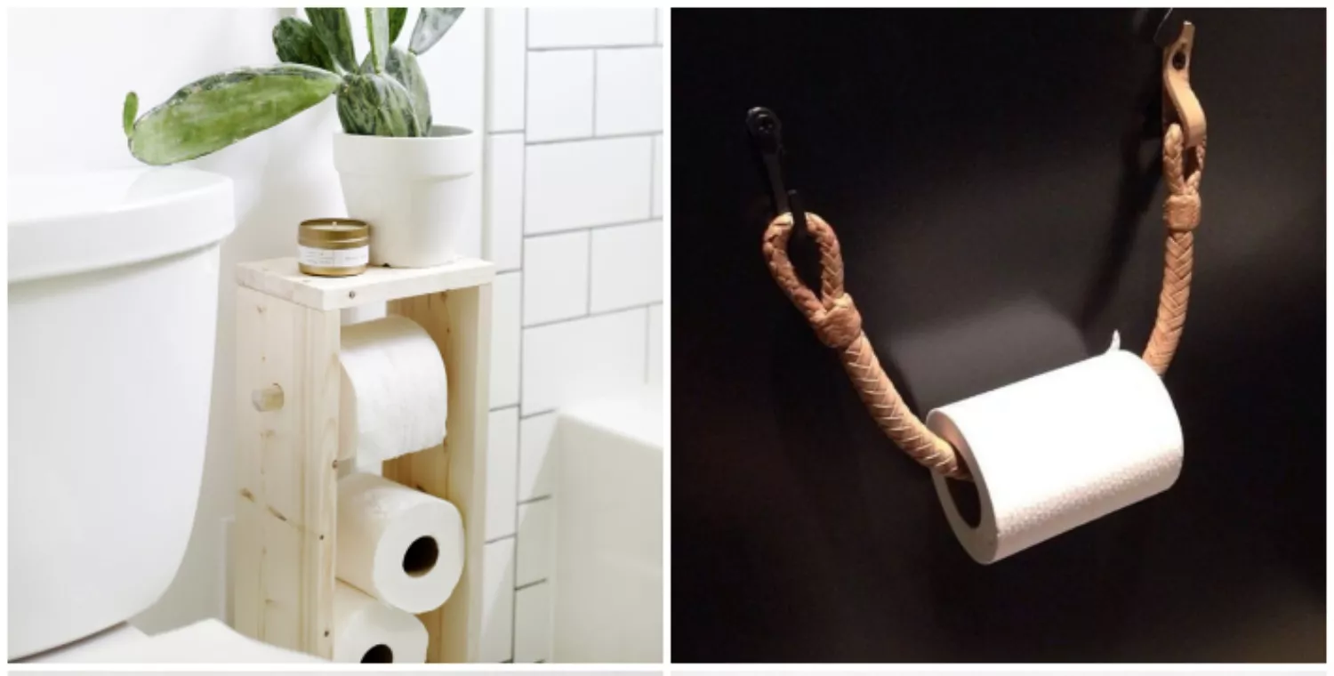 Cuatro ideas geniales 'do it yourself' para crear portarrollos para el baño