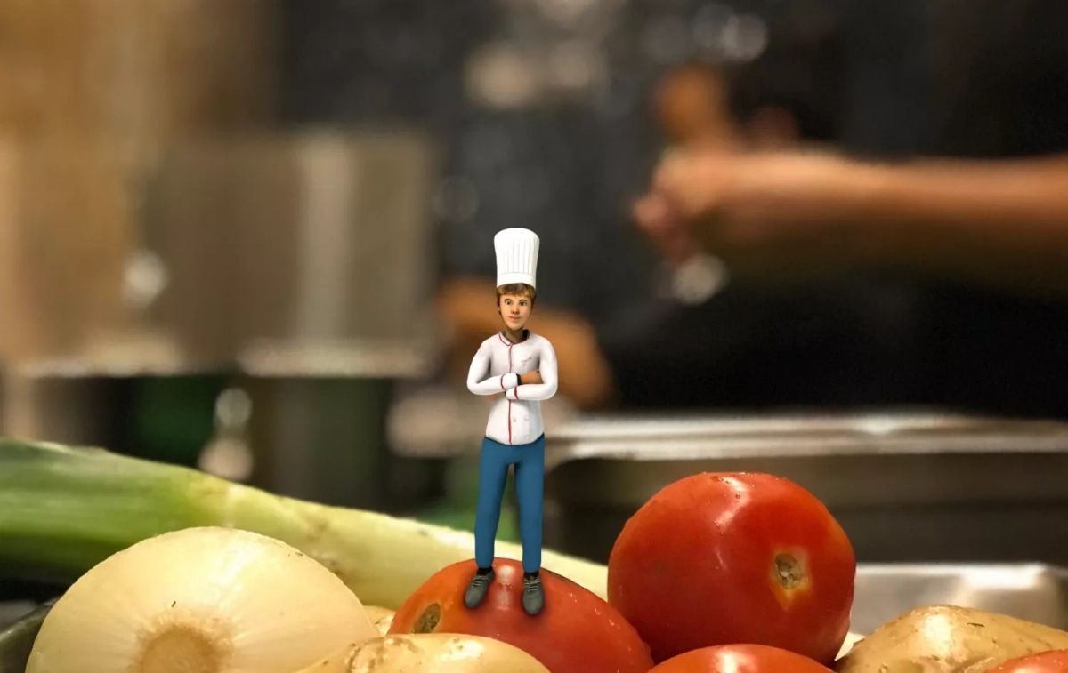 El cocinero animado que prepara los platos / LE PETIT CHEF