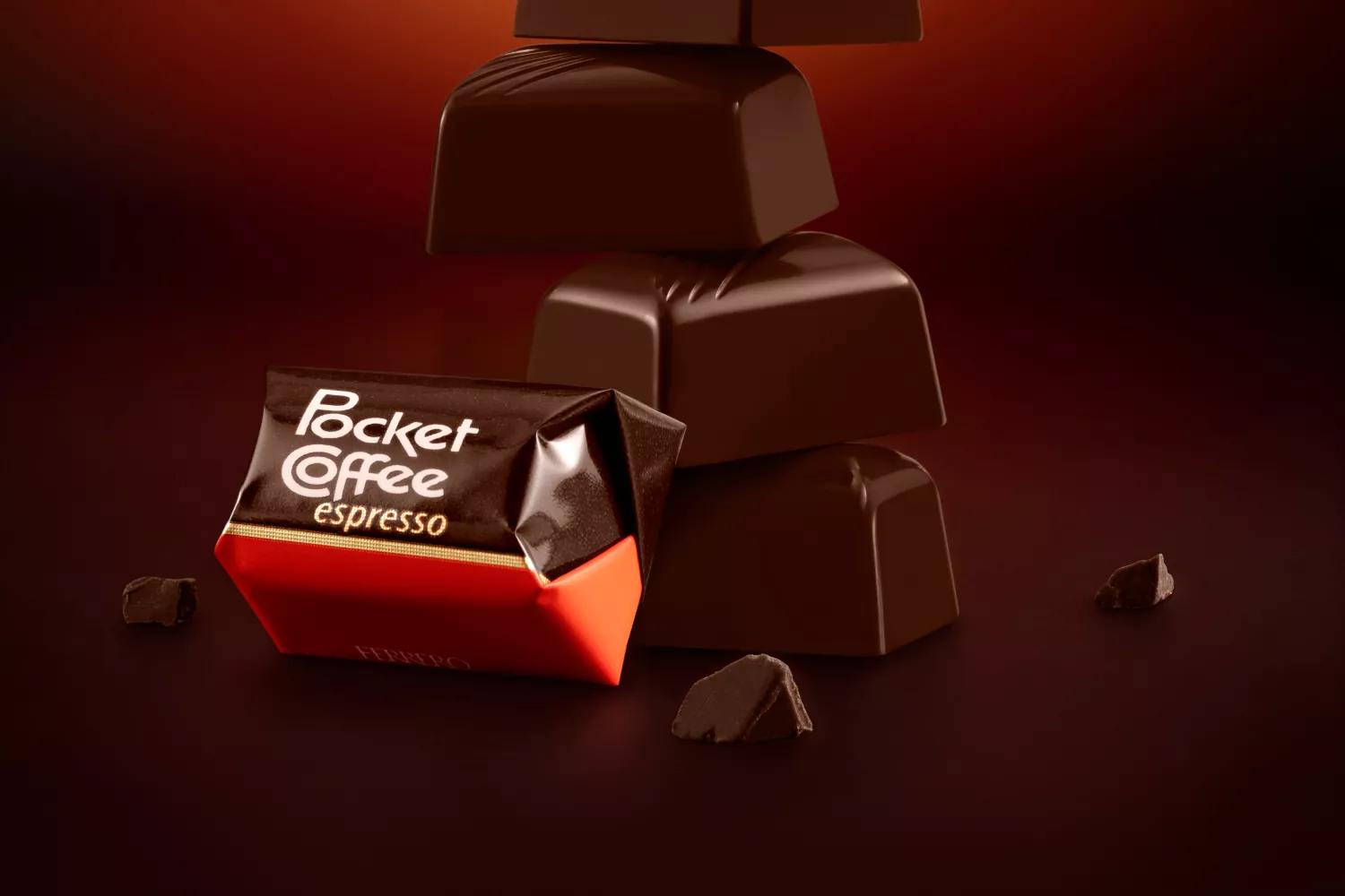 Los bombones de Pocket Coffee, similares a un dulce que sale de la cafetera / FERRERO