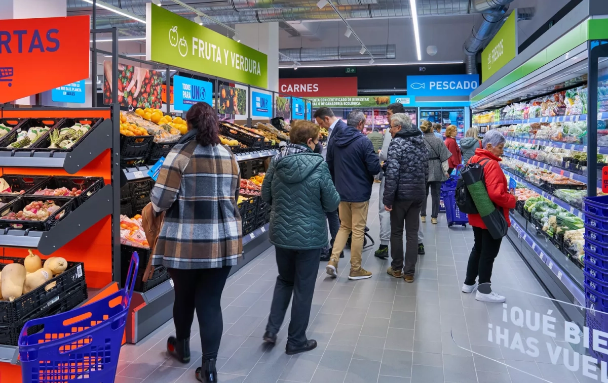 El interior de la nueva tienda de Aldi en Madrid / CEDIDA