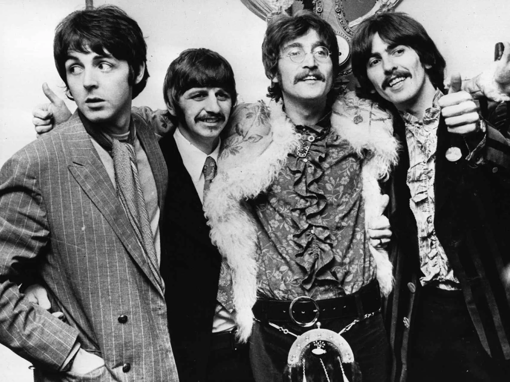 Los Beatles: Paul McCartney, Ringo Starr, John Lennon, George Harrison / Foto de archivo