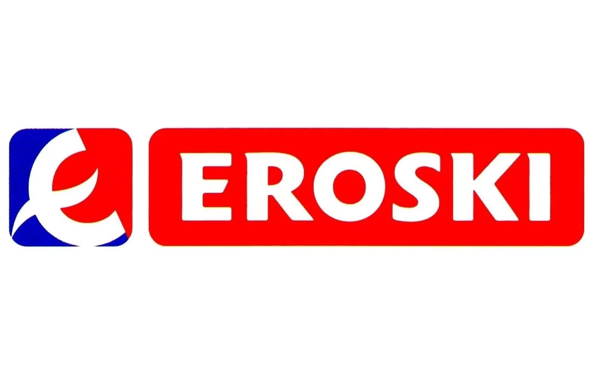 El logo y el nombre de la cadena de supermercados vasca / Eroski