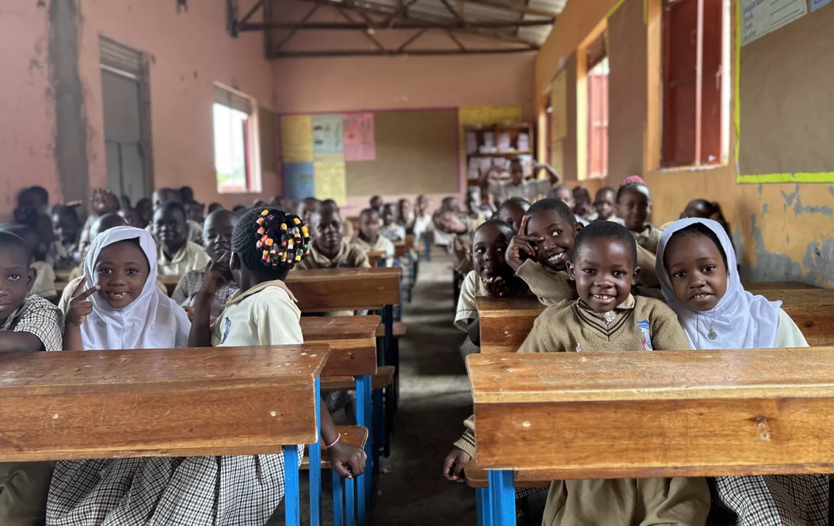 Un aula del colegio infantil que se sostiene gracias a lo que recauda la oenegé Babies Uganda / CEDIDA