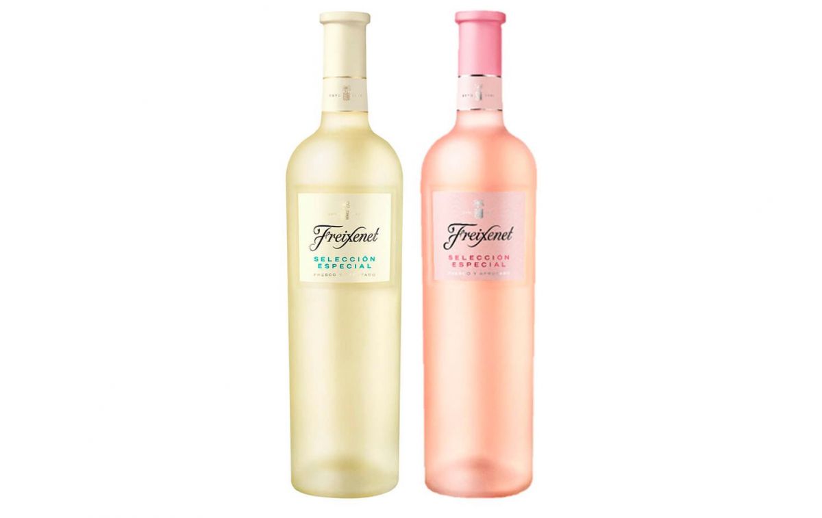 Un vino blanco y otro rosado / FREIXENET