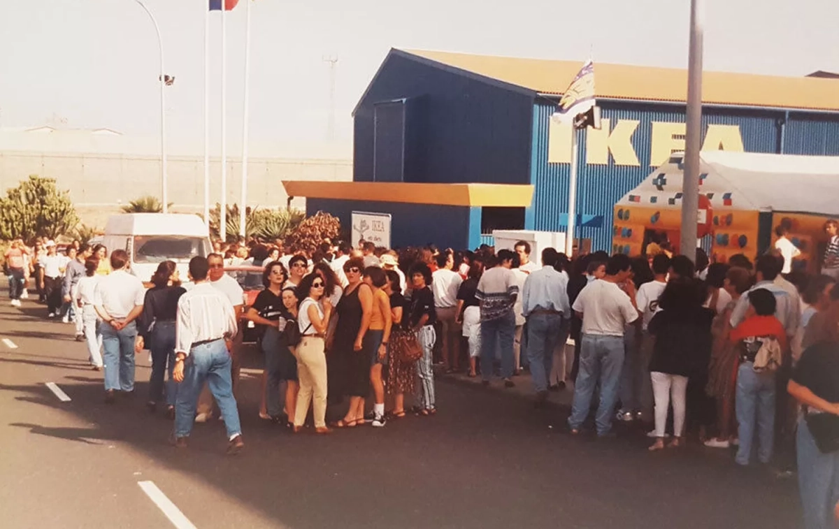 La inauguración del primer Ikea en Las Palmas de Gran Canaria en 1981