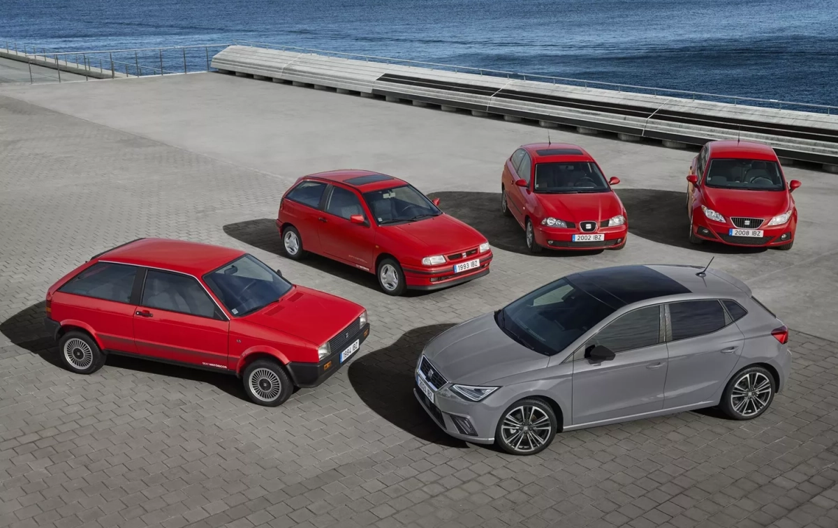 Cinco generaciones del Seat Ibiza / SEAT