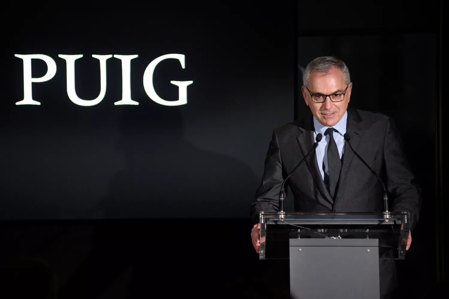 El presidente ejecutivo de la empresa de perfumes Puig, Marc Puig, durante la inauguración de la segunda torre de la compañía / ALBERTO PAREDES - EP