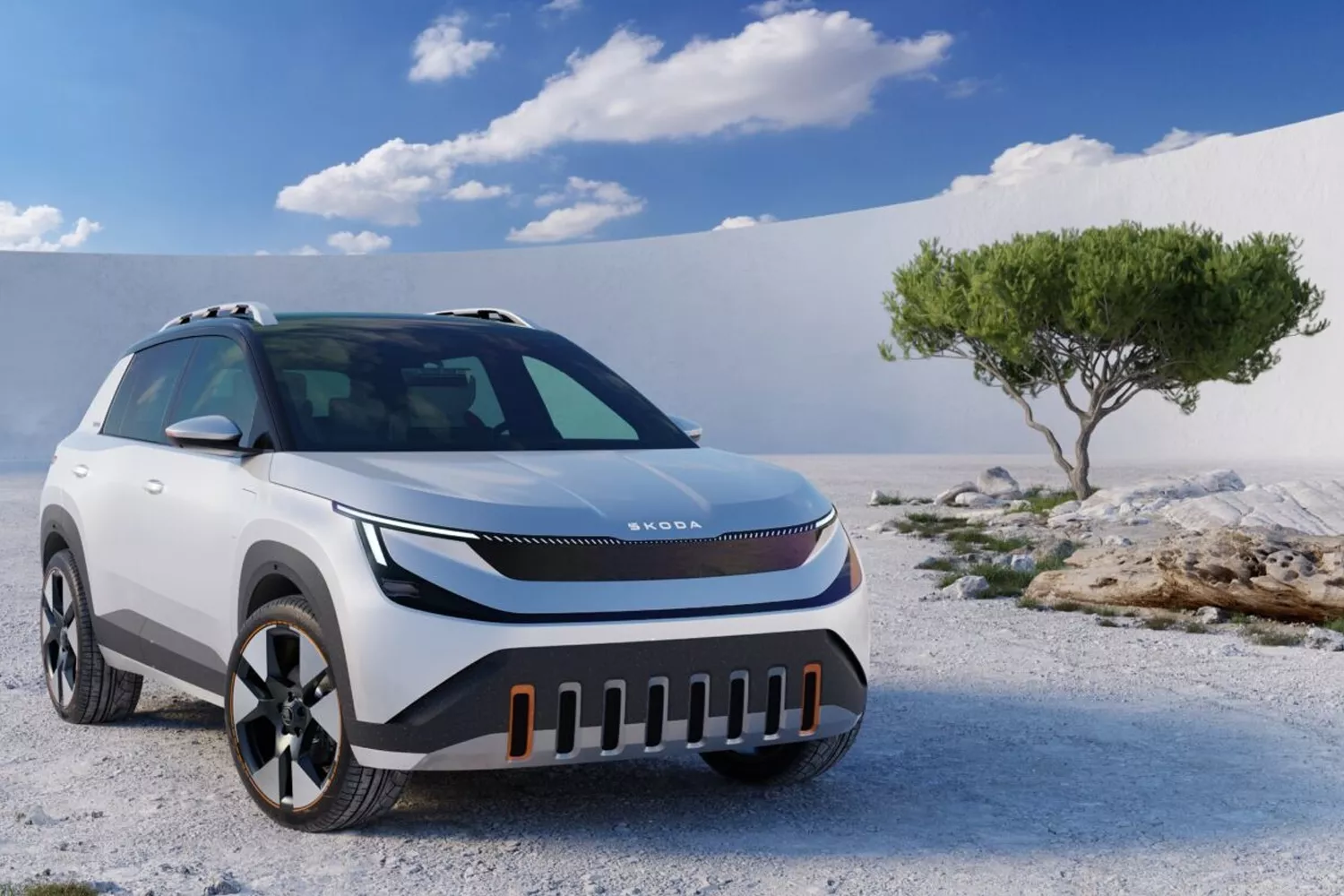 El nuevo SUV eléctrico Epiq que Skoda fabricará en Pamplona, el primero de la marca en producirse en España / SKODA