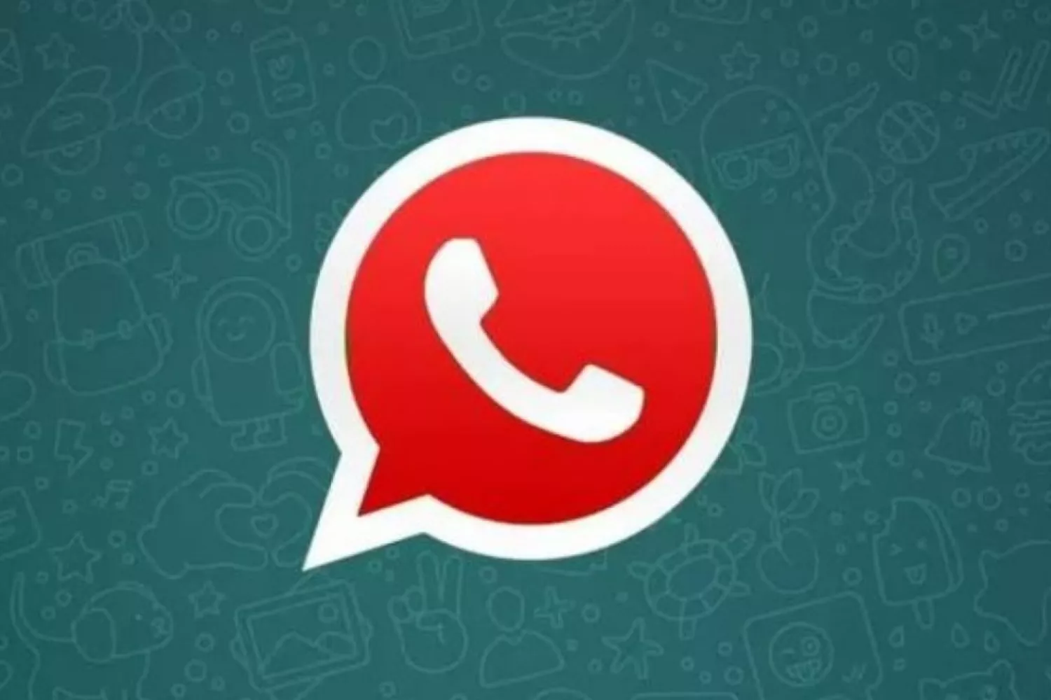 Logo rojo de WhatsApp