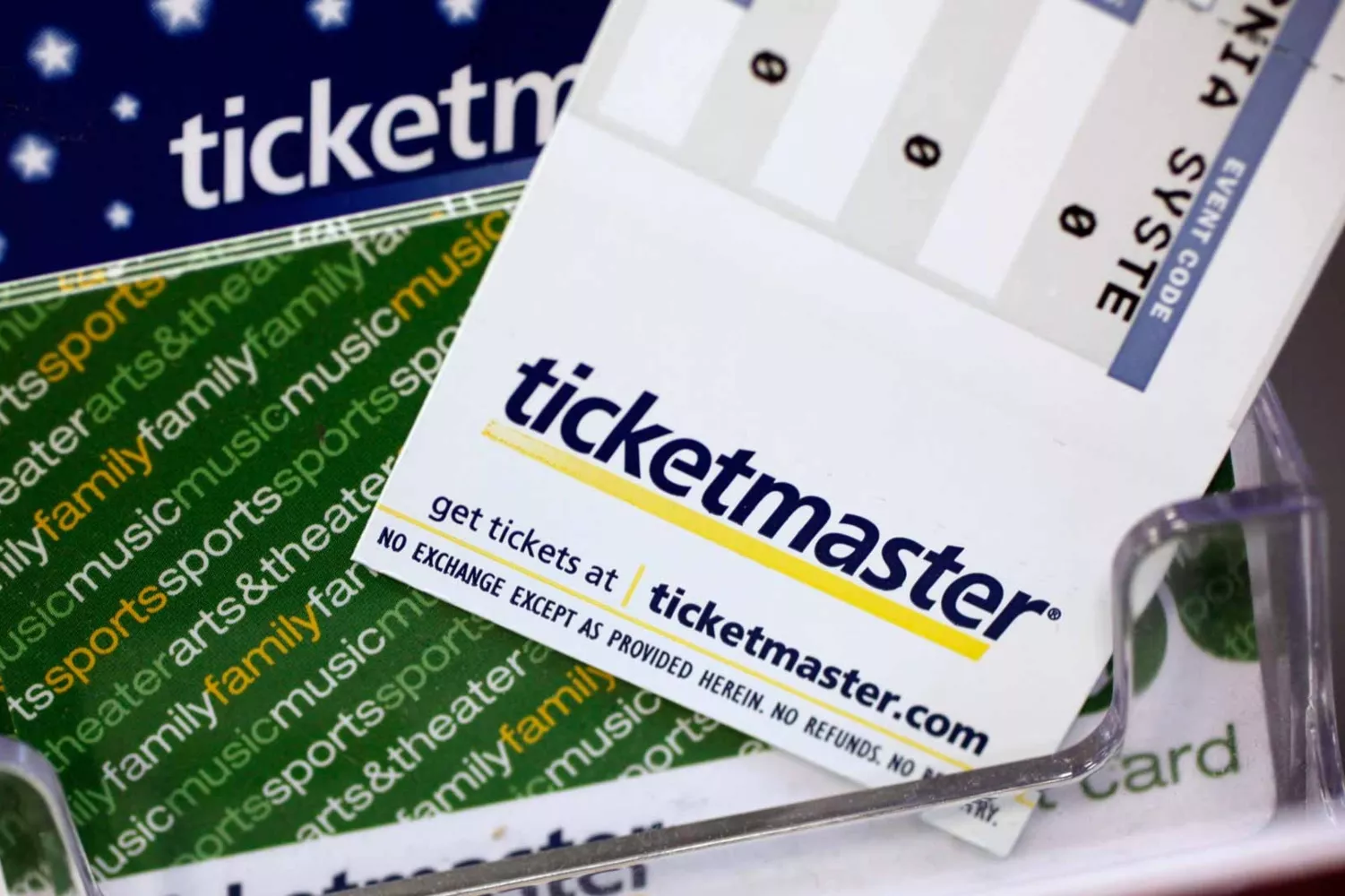 La entrada de Ticketmaster