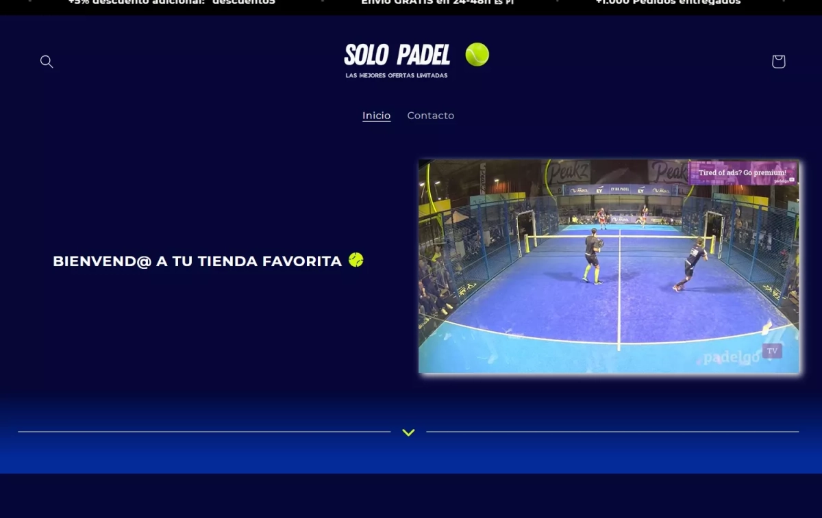 Web de Solo Padel / CG