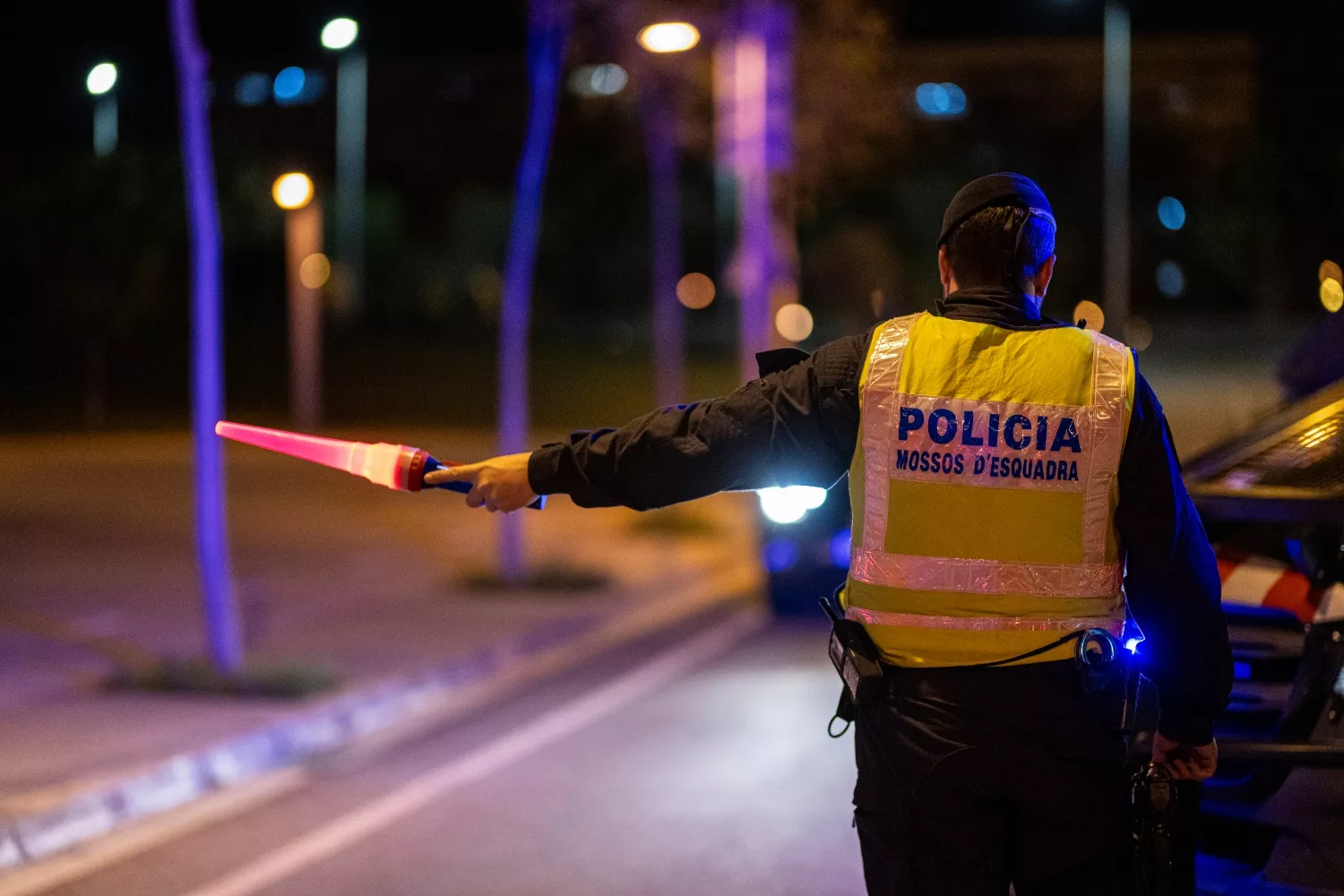 Un agente durante un control policial en el que se piden los documentos obligatorios / EP