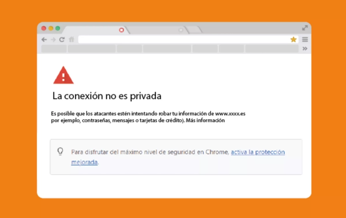 Error al navegar por certificado de conexión no segura / INCIBE