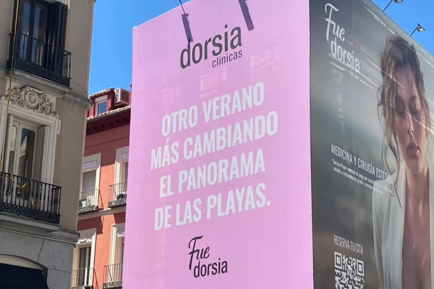 Lona de la campaña 'Fue Dorsia' / INSTAGRAM