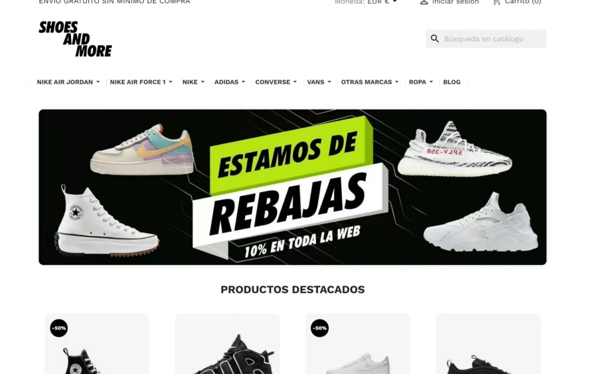 Web de Shoes and More / CG