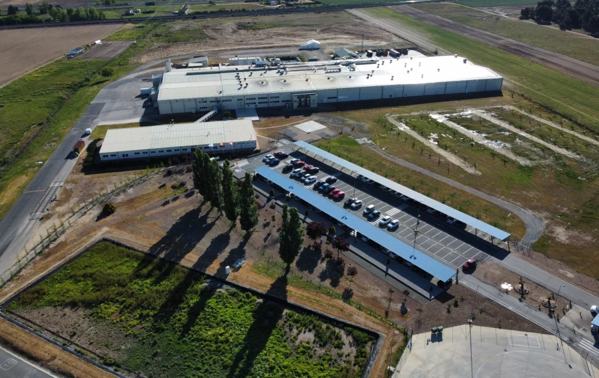 Vista aérea de la planta de Mars en Arévalo / CEDIDA