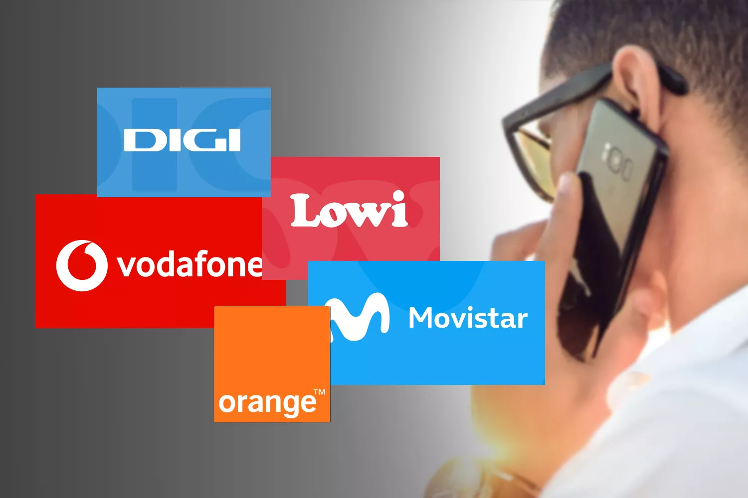 Un cliente llama a varias operadoras telefónicas como Vodafone, Movistar y Digi / CG