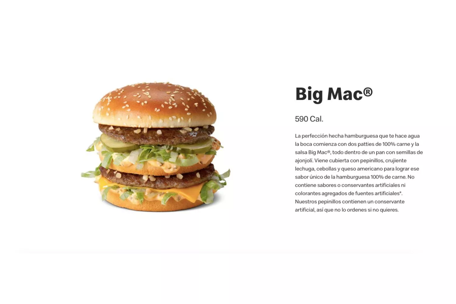Big Mac, la hamburguesa más icónica de McDonald's / MCDONALD'S