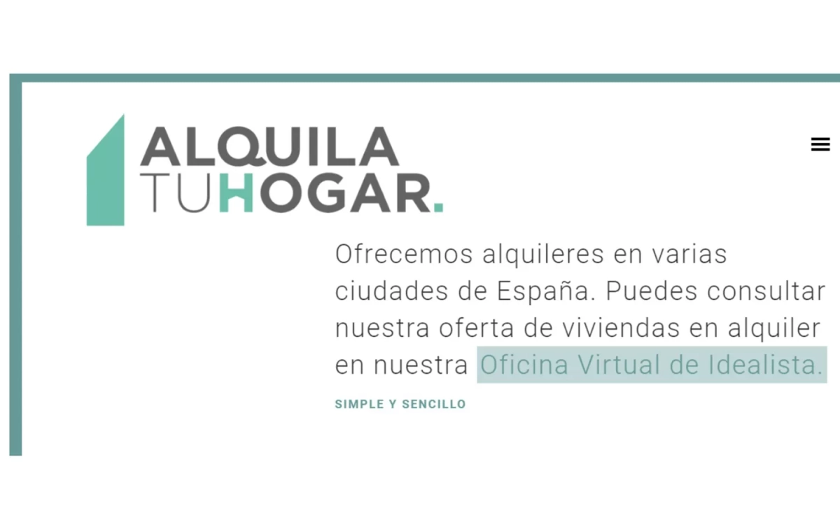 La web de Alquilatuhogar / CG