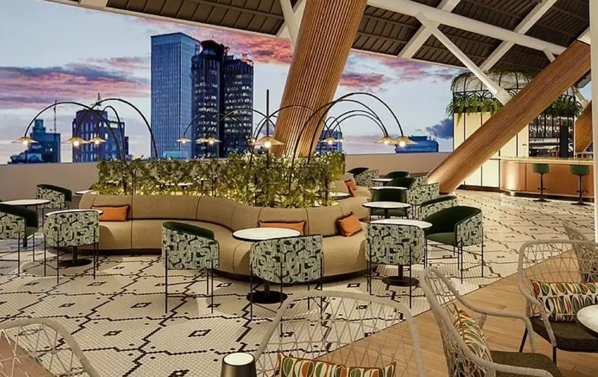 Diseño del skybar del Santiago Bernabéu / ROOM 1804