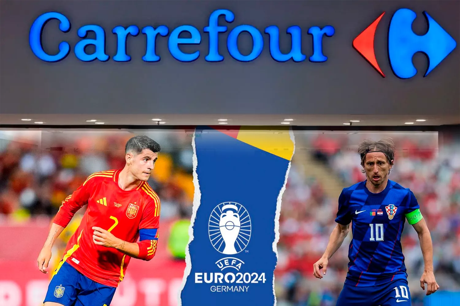 Carrefour promete rebajas del 50% si España gana a Croacia en la Eurocopa / CG