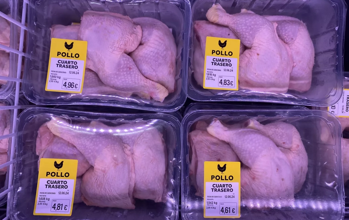 Muestras de pollo de supermercados Lidl en España / OBA
