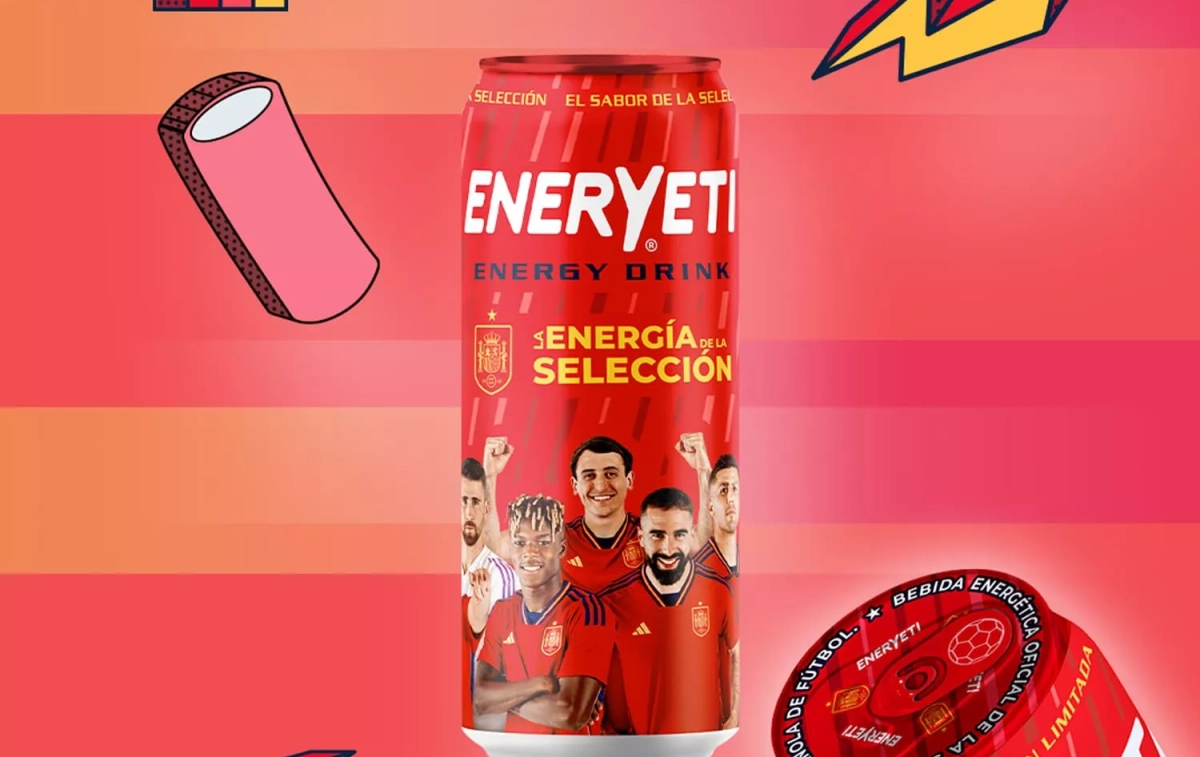 Imagen promocional de la bebida energética oficial de la Selección española de fútbol / ENERYETI