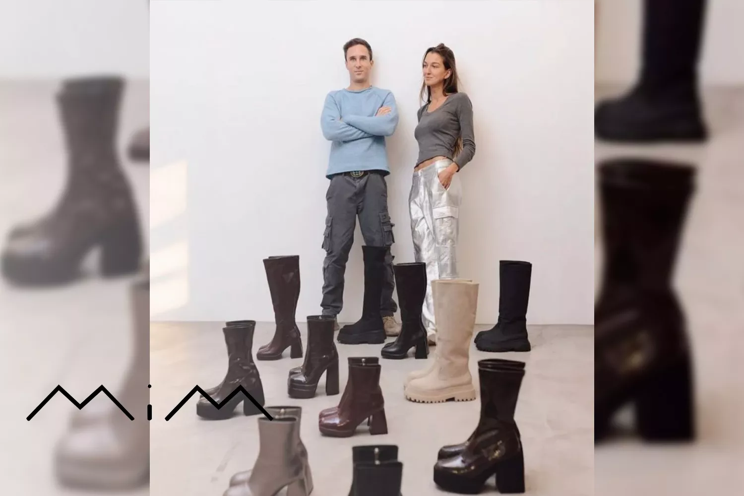 Carlos Montojo y Sofía Vega-Penichet, fundadores de la marca Mim Shoes / Fotomontaje CG