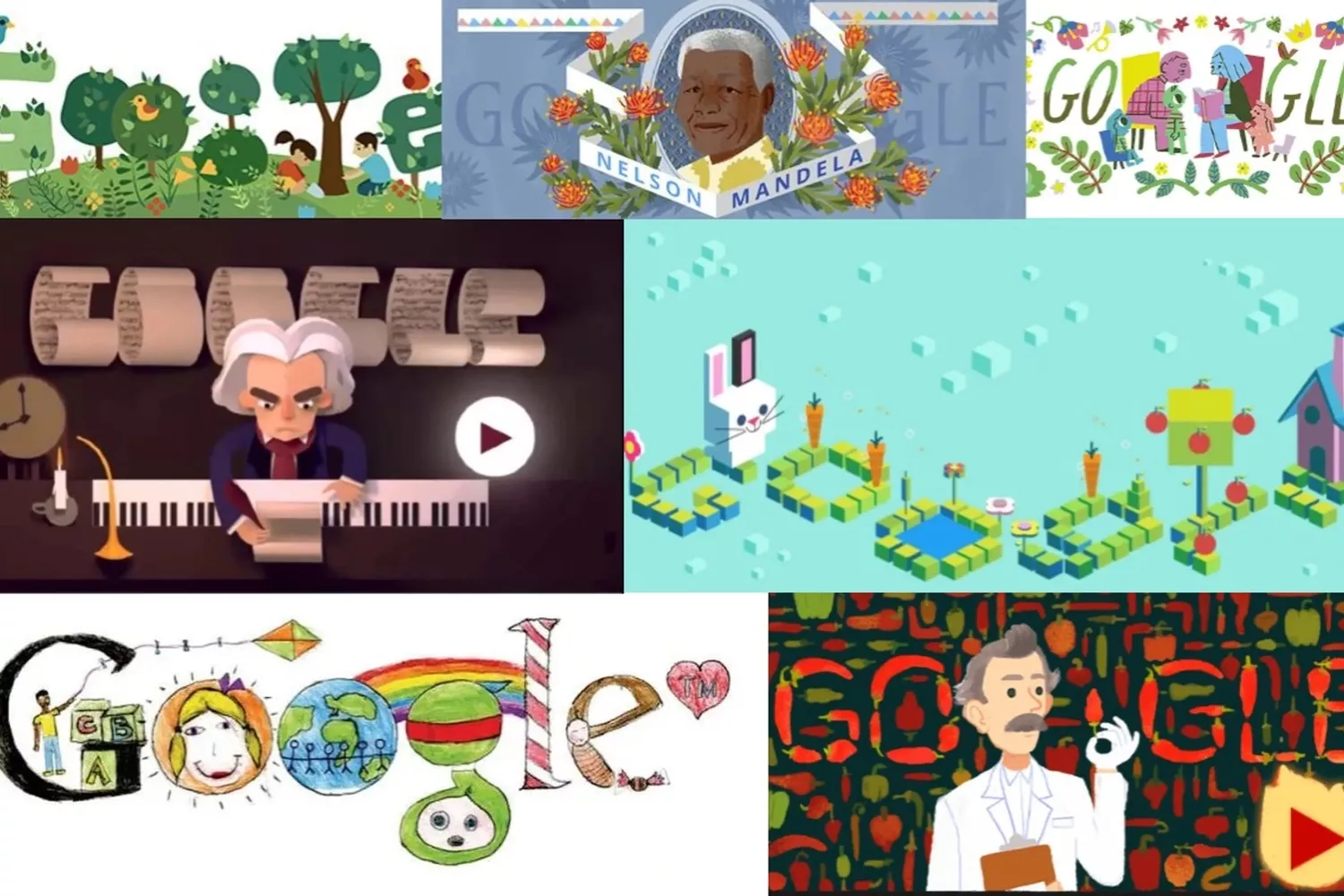 Varios Doodles de Google / GOOGLE