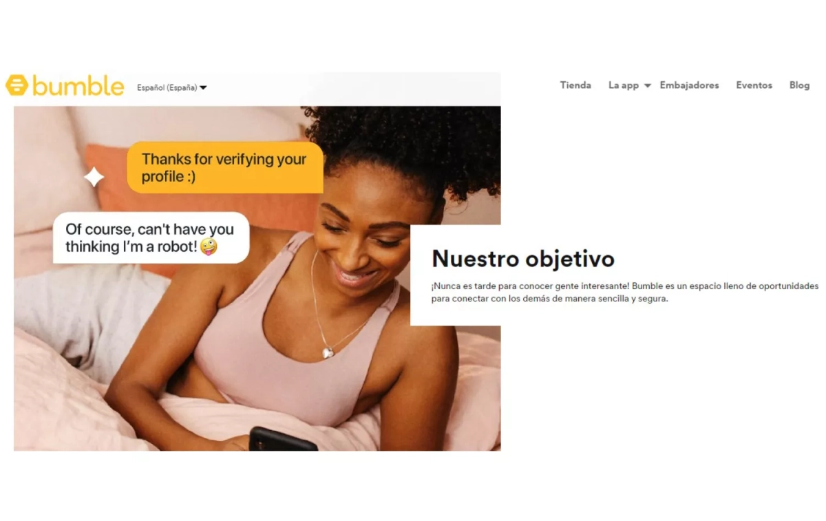 La página de Bumble / BUMBLE