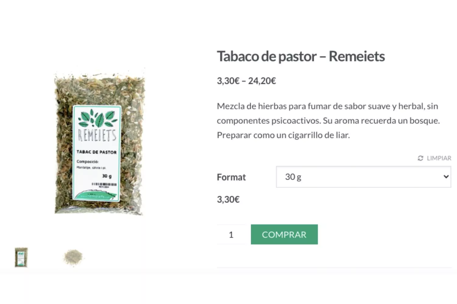 Tabaco de pastor / REMEIETS