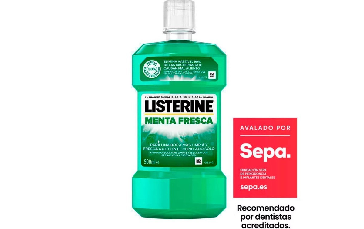 Un bote del Listerine analizado en el estudio / LISTERINE