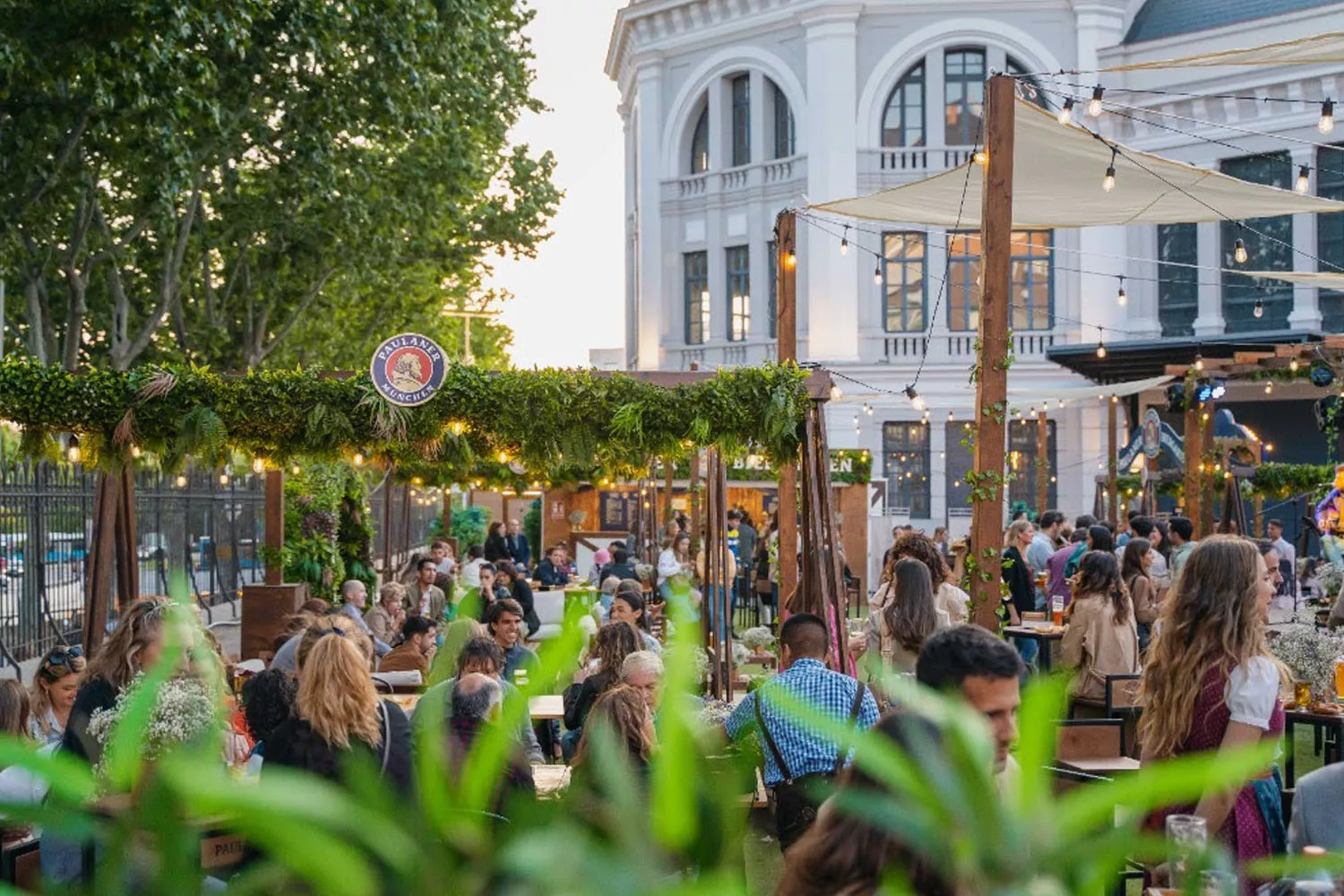 El Biergarten de Paulaner en el centro de Madrid