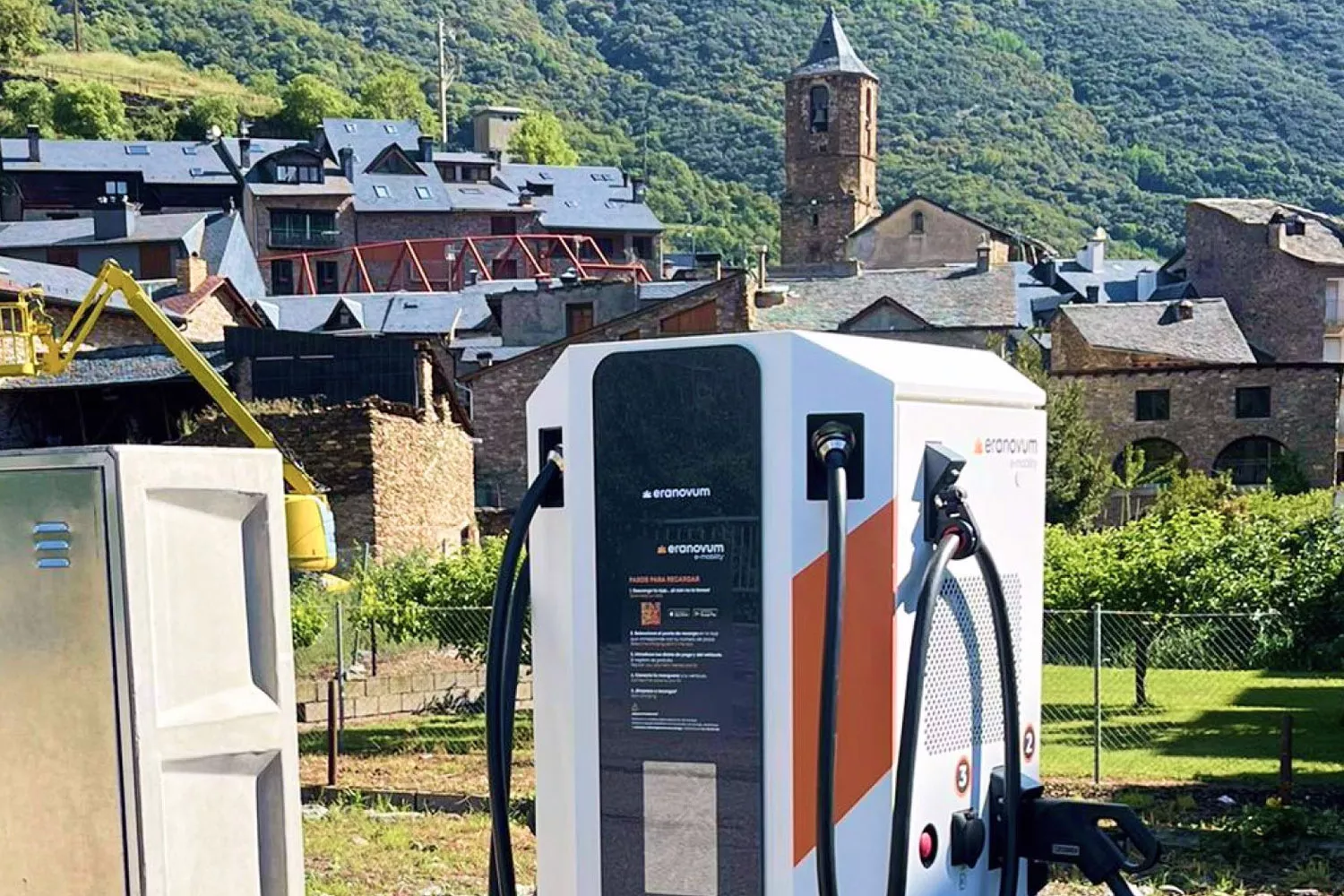 Un punto de recarga para coches eléctricos de Eranovum, la empresa que los instala gratis en los hoteles / ERANOVUM