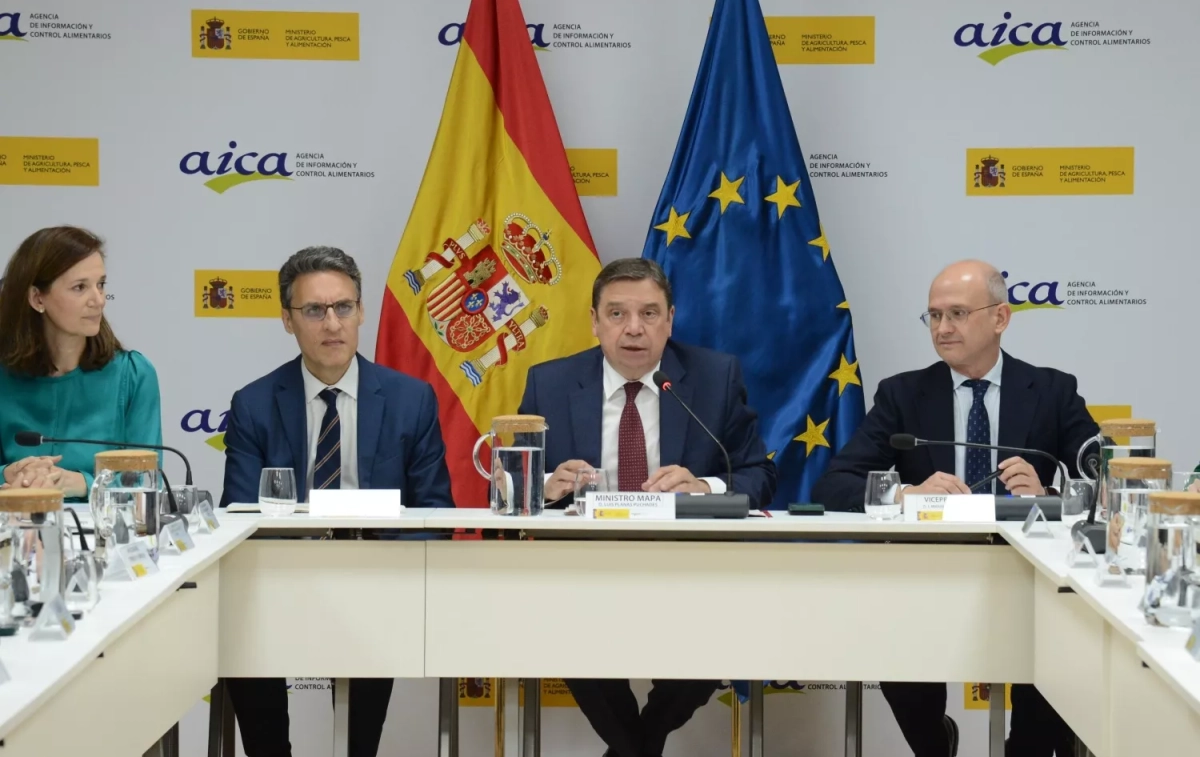 El ministro de Agricultura, Pesca y Alimentación, Luis Planas, en la reunión del Consejo Asesor de la AICA, que ha sancionado a supermercados Dia / EP