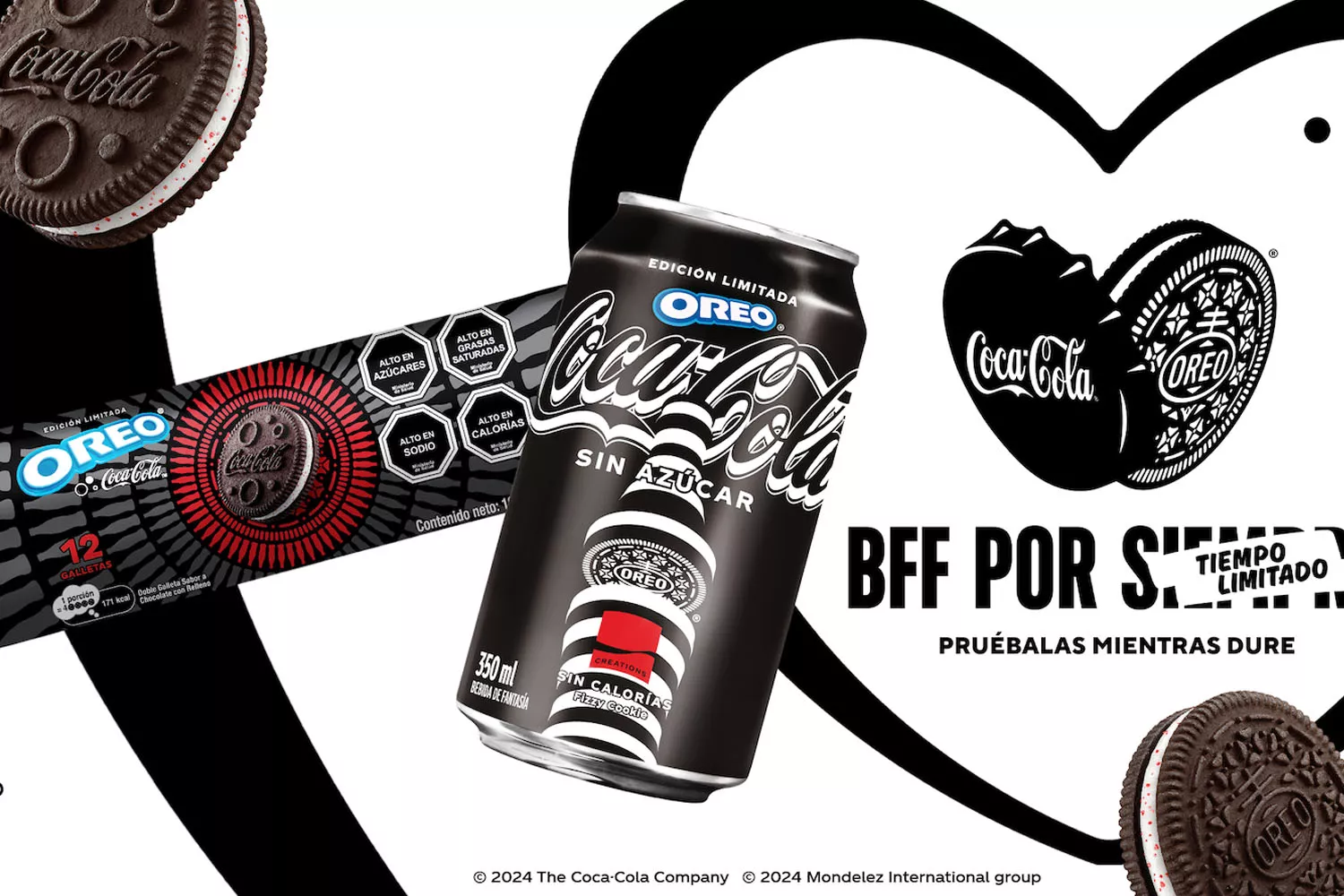 Imagen promocional de la nueva bebida de Coca Cola y Oreo